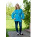 Embroidered blouse "Turqoise Flirt"